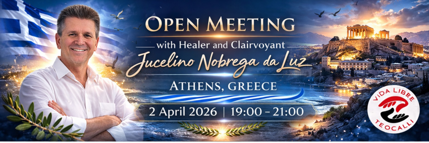 Séminaire en Grèce, orientation spirituelle, guérison et enseignements de Jucelino Luz